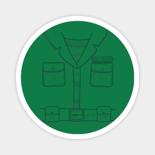Green Plastic Army Man Halloween Costume Magnet
